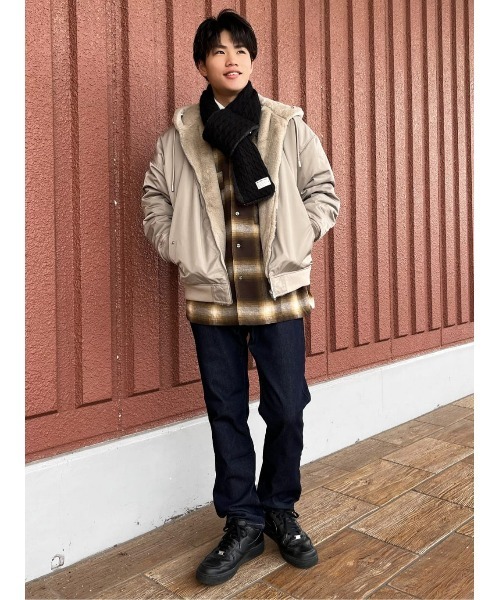 BACK NUMBER（バックナンバー）の「【BACK NUMBER】オープンチェックネルシャツ（シャツ/ブラウス・メンズ・ブラック/ブラウン/ブルー・XL/L/M）」の12枚目の写真