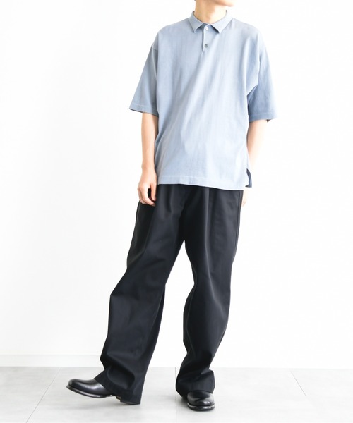 KIIT(キート)の「KIIT キート / HARD TWIST T/C GABARDINE ONE TUCK BAGGY PANTS ワンタックバギーパンツ / KIO-P92-006(チノパンツ・メンズ・ダークグリーン/ブラック/アイボリー・1/3/2)」の16枚目の写真