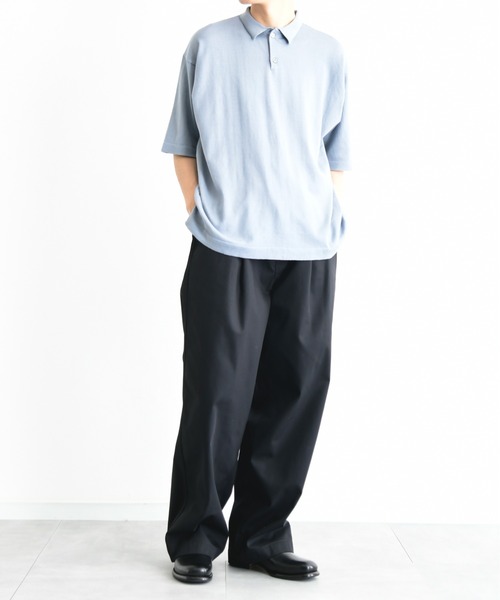 KIIT(キート)の「KIIT キート / HARD TWIST T/C GABARDINE ONE TUCK BAGGY PANTS ワンタックバギーパンツ / KIO-P92-006(チノパンツ・メンズ・ダークグリーン/ブラック/アイボリー・1/3/2)」の17枚目の写真