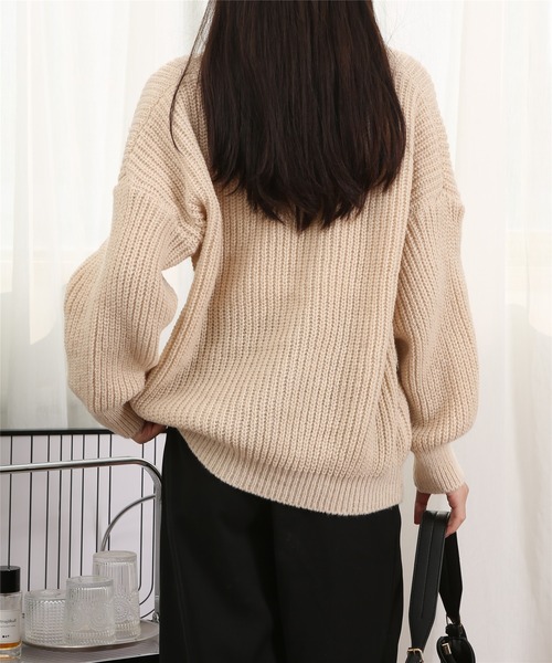 MAISON DE THERESE(メゾン ド テレーズ)の「ルーズシルエット ふんわりニットカーディガン(カーディガン/ボレロ・レディース・ベージュ/ピンク/ブラウン/イエロー・FREE)」の15枚目の写真