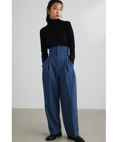 STYLEMIXER（スタイルミキサー）の「センタープレスハイウエストパンツ（その他パンツ・レディース・ライトブラウン/ブラック/ブルー・SMALL/X-SMALL/MEDIUM）」の20枚目の写真