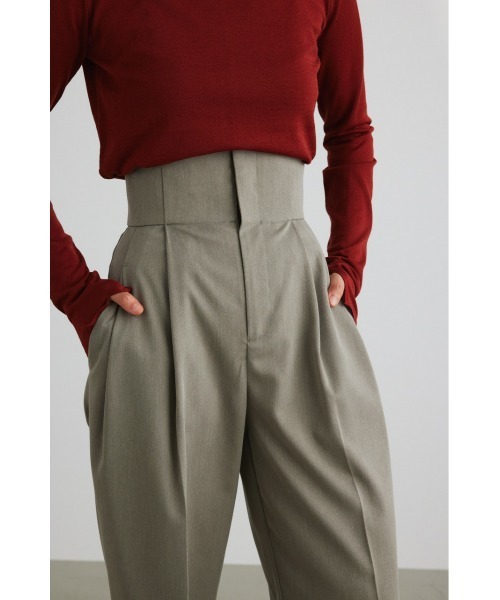 STYLEMIXER（スタイルミキサー）の「センタープレスハイウエストパンツ（その他パンツ・レディース・ライトブラウン/ブラック/ブルー・SMALL/X-SMALL/MEDIUM）」の13枚目の写真