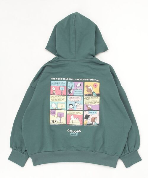 PEANUTS（ピーナッツ）の「ピーナッツ  裏毛スウェットプルパーカ（パーカー・キッズ・ベージュ/カーキ・160cm/140cm/130cm/150cm）」の4枚目の写真