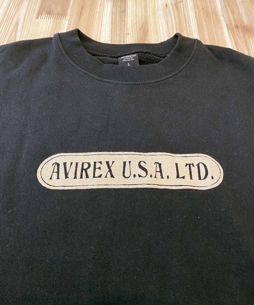 AVIREX（アヴィレックス）の「クラシックスウェット-AVIATION GRAFFITI（スウェット・メンズ・オリーブ/ライトグレー/ネイビー/ブラック・XL/L/XXL/M）」の6枚目の写真