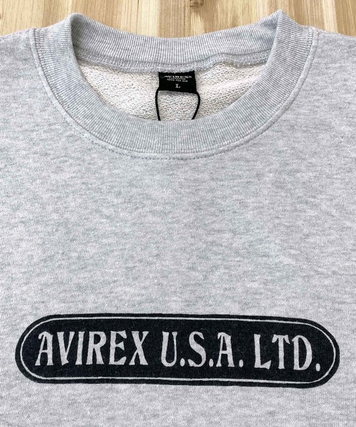 AVIREX（アヴィレックス）の「クラシックスウェット-AVIATION GRAFFITI（スウェット・メンズ・オリーブ/ライトグレー/ネイビー/ブラック・XL/L/XXL/M）」の9枚目の写真