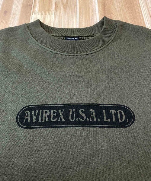 AVIREX（アヴィレックス）の「クラシックスウェット-AVIATION GRAFFITI（スウェット・メンズ・オリーブ/ライトグレー/ネイビー/ブラック・XL/L/XXL/M）」の15枚目の写真