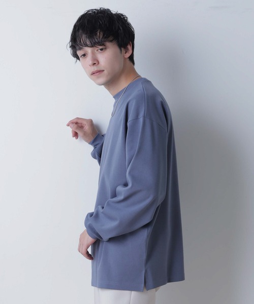 WEGO(ウィゴー)の「WEGO/ポンチBIGロンT(Tシャツ/カットソー・メンズ・ブルー/ホワイト/ベージュ・LARGE/MEDIUM)」の17枚目の写真