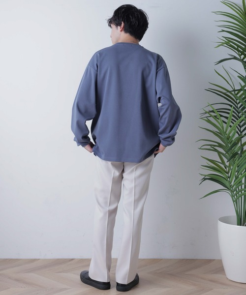 WEGO(ウィゴー)の「WEGO/ポンチBIGロンT(Tシャツ/カットソー・メンズ・ブルー/ホワイト/ベージュ・LARGE/MEDIUM)」の21枚目の写真