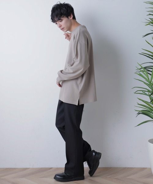WEGO(ウィゴー)の「WEGO/ポンチBIGロンT(Tシャツ/カットソー・メンズ・ブルー/ホワイト/ベージュ・LARGE/MEDIUM)」の14枚目の写真