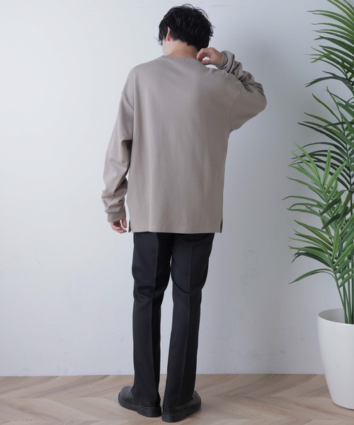 WEGO(ウィゴー)の「WEGO/ポンチBIGロンT(Tシャツ/カットソー・メンズ・ブルー/ホワイト/ベージュ・LARGE/MEDIUM)」の15枚目の写真