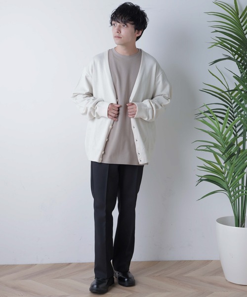 WEGO(ウィゴー)の「WEGO/ポンチBIGロンT(Tシャツ/カットソー・メンズ・ブルー/ホワイト/ベージュ・LARGE/MEDIUM)」の4枚目の写真