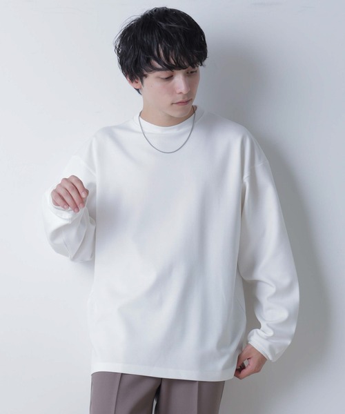 WEGO(ウィゴー)の「WEGO/ポンチBIGロンT(Tシャツ/カットソー・メンズ・ブルー/ホワイト/ベージュ・LARGE/MEDIUM)」の10枚目の写真