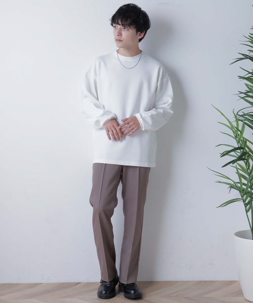WEGO(ウィゴー)の「WEGO/ポンチBIGロンT(Tシャツ/カットソー・メンズ・ブルー/ホワイト/ベージュ・LARGE/MEDIUM)」の5枚目の写真