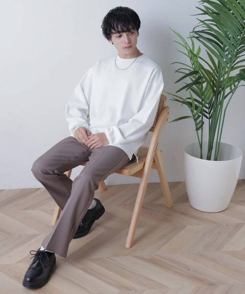 WEGO(ウィゴー)の「WEGO/ポンチBIGロンT(Tシャツ/カットソー・メンズ・ブルー/ホワイト/ベージュ・LARGE/MEDIUM)」の8枚目の写真