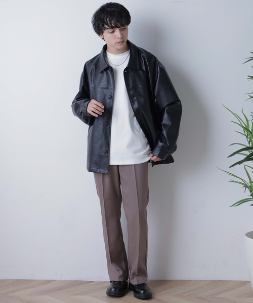WEGO(ウィゴー)の「WEGO/ポンチBIGロンT(Tシャツ/カットソー・メンズ・ブルー/ホワイト/ベージュ・LARGE/MEDIUM)」の9枚目の写真