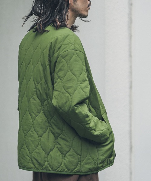 URBAN RESEARCH Sonny Label（アーバンリサーチサニーレーベル）の「キルティングジャケット（その他アウター・メンズ・ネイビー/カーキ・LARGE/MEDIUM）」の4枚目の写真