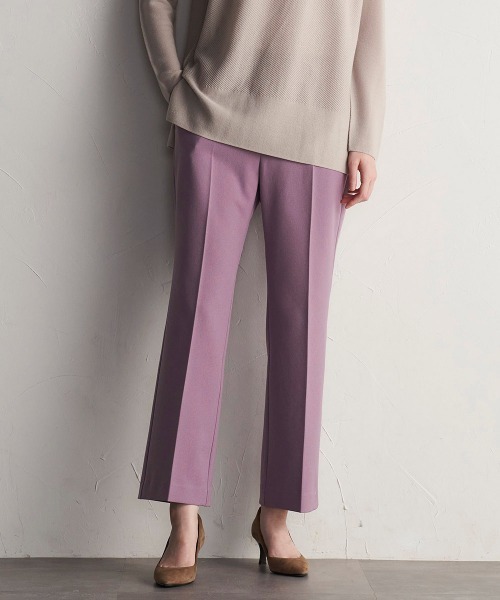 ーミラクルアジャスト仕様ー 美脚フレアパンツ≪防シワ/洗濯機で洗える≫ セール-ミラクルアジャスト仕様- 美脚フレアパンツ≪防シワ⁄洗濯機で