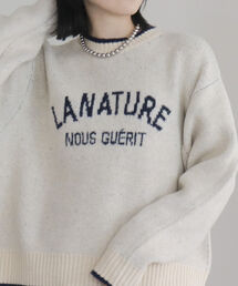 fredy emue | ジャガードロゴニットプルオーバー(ニット/セーター)