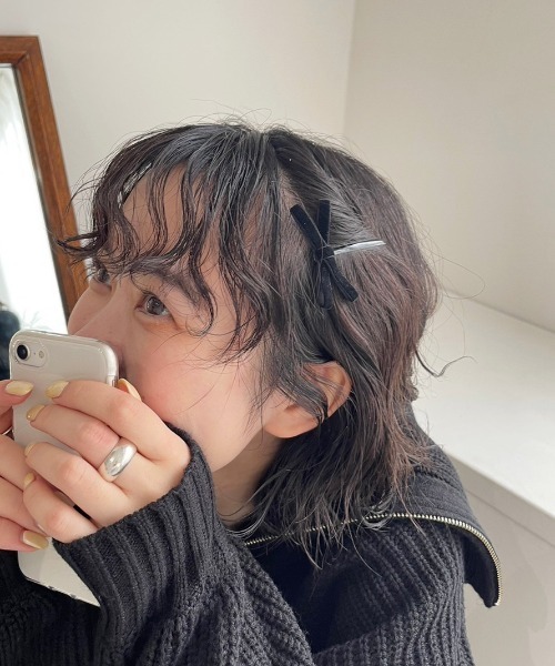 Heather(ヘザー)の「ベロアリボンピンSET 171546(ヘアピン・レディース・ブラウン/ブラック・ONE SIZE)」の7枚目の写真