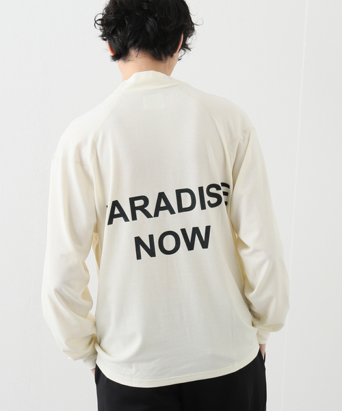 SALVAGE PUBLIC Kolepa(サルベージパブリックコレパ)の「【SALVAGE PUBLIC KOLEPA】モックネック L/S Tシャツ(Tシャツ/カットソー・メンズ・ブラック/ホワイト系その他・MEDIUM/LARGE)」の2枚目の写真