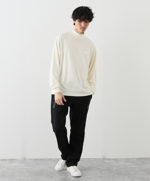 SALVAGE PUBLIC Kolepa(サルベージパブリックコレパ)の「【SALVAGE PUBLIC KOLEPA】モックネック L/S Tシャツ(Tシャツ/カットソー・メンズ・ブラック/ホワイト系その他・MEDIUM/LARGE)」の3枚目の写真