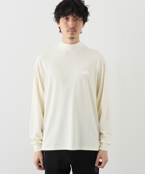 SALVAGE PUBLIC Kolepa(サルベージパブリックコレパ)の「【SALVAGE PUBLIC KOLEPA】モックネック L/S Tシャツ(Tシャツ/カットソー・メンズ・ブラック/ホワイト系その他・MEDIUM/LARGE)」の6枚目の写真