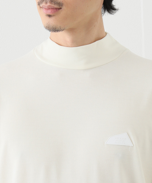 SALVAGE PUBLIC Kolepa(サルベージパブリックコレパ)の「【SALVAGE PUBLIC KOLEPA】モックネック L/S Tシャツ(Tシャツ/カットソー・メンズ・ブラック/ホワイト系その他・MEDIUM/LARGE)」の9枚目の写真