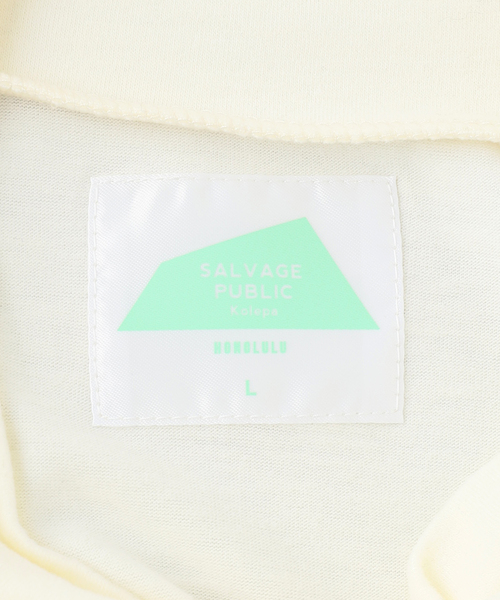 SALVAGE PUBLIC Kolepa(サルベージパブリックコレパ)の「【SALVAGE PUBLIC KOLEPA】モックネック L/S Tシャツ(Tシャツ/カットソー・メンズ・ブラック/ホワイト系その他・MEDIUM/LARGE)」の18枚目の写真