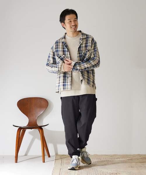 417 EDIFICE（フォーワンセブンエディフィス）の「【HEAR MY NAME / ヒアマイネーム】別注 ペインタージョグパンツ（その他パンツ・メンズ・チャコールグレー/ネイビー・MEDIUM/LARGE）」の17枚目の写真