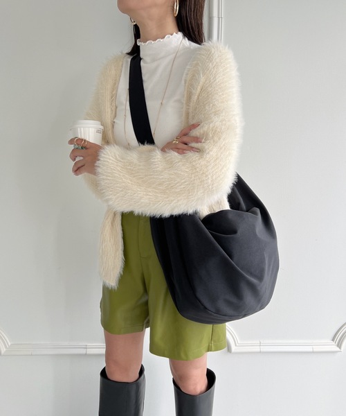 ユニセックス【Minga London】Pulse ナイロン ショルダー バッグ Grey Nylon Multipocket Crossbody Bag | Minga London – Minga
