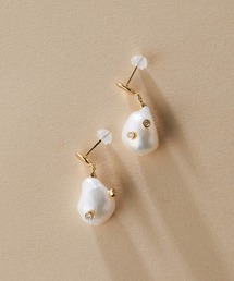 シルバー925きらりパールピアス