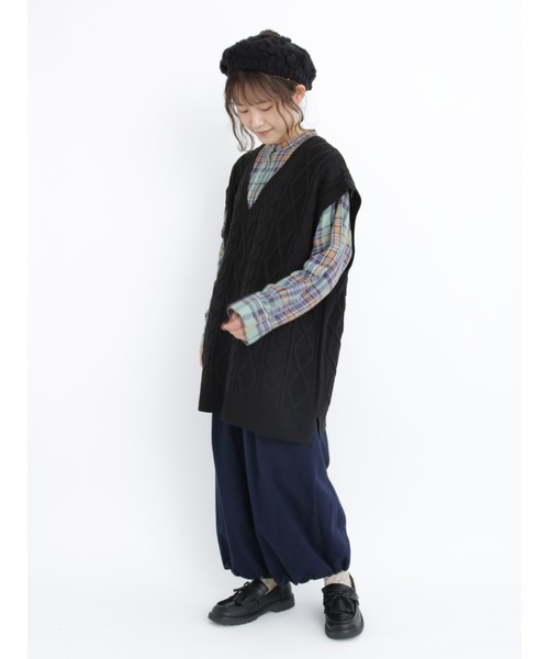 Samansa Mos2(サマンサ モスモス)の「やわらか両面起毛バルーンパンツ(その他パンツ・レディース・ベージュ/ネイビー/キナリ・フリ-)」の14枚目の写真