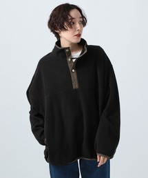 ハーフUPフリースプルオーバー