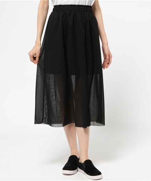 Kastane（カスタネ）の「【Kastane】チュールスカート（スカート・レディース・その他16/オフホワイト/ブラック/ネイビー/その他・FREE）」の3枚目の写真