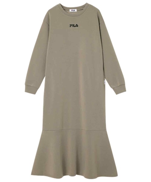 FILA（フィラ）の「＜ＦＩＬＡ/フィラ＞裾フレアーワンピース（ワンピース・レディース・ブラック/モカ・M/L/LL）」の4枚目の写真