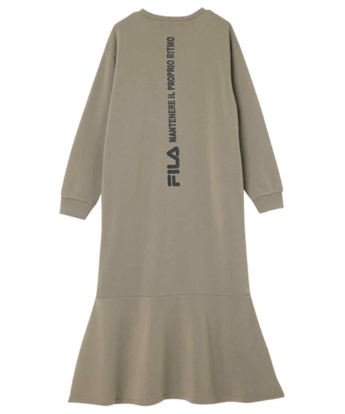 FILA（フィラ）の「＜ＦＩＬＡ/フィラ＞裾フレアーワンピース（ワンピース・レディース・ブラック/モカ・M/L/LL）」の5枚目の写真