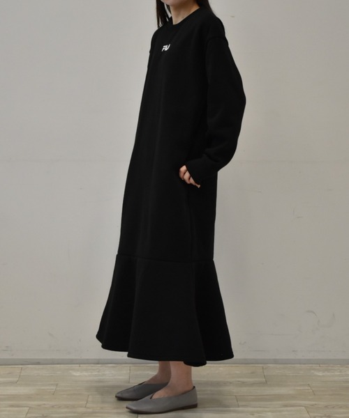 FILA（フィラ）の「＜ＦＩＬＡ/フィラ＞裾フレアーワンピース（ワンピース・レディース・ブラック/モカ・M/L/LL）」の11枚目の写真