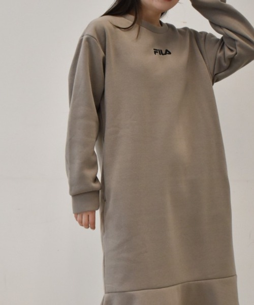 FILA（フィラ）の「＜ＦＩＬＡ/フィラ＞裾フレアーワンピース（ワンピース・レディース・ブラック/モカ・M/L/LL）」の14枚目の写真