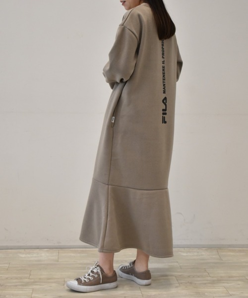 FILA（フィラ）の「＜ＦＩＬＡ/フィラ＞裾フレアーワンピース（ワンピース・レディース・ブラック/モカ・M/L/LL）」の19枚目の写真