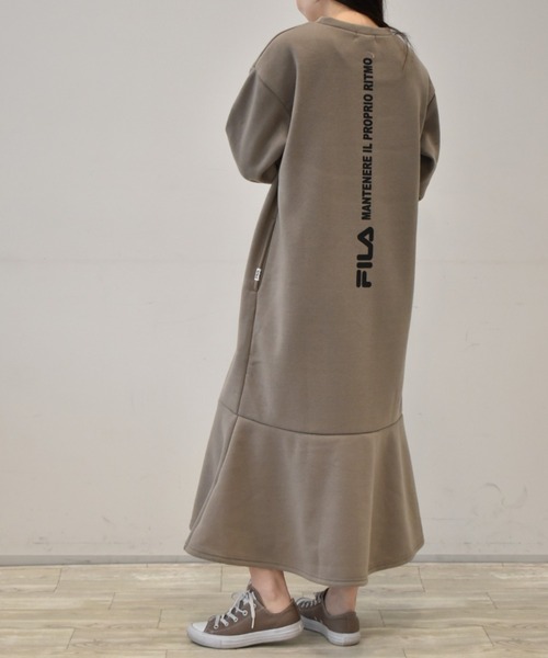 FILA（フィラ）の「＜ＦＩＬＡ/フィラ＞裾フレアーワンピース（ワンピース・レディース・ブラック/モカ・M/L/LL）」の21枚目の写真