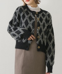 RETRO GIRL | 起毛柄アソートショートカーデ(ニット/セーター)