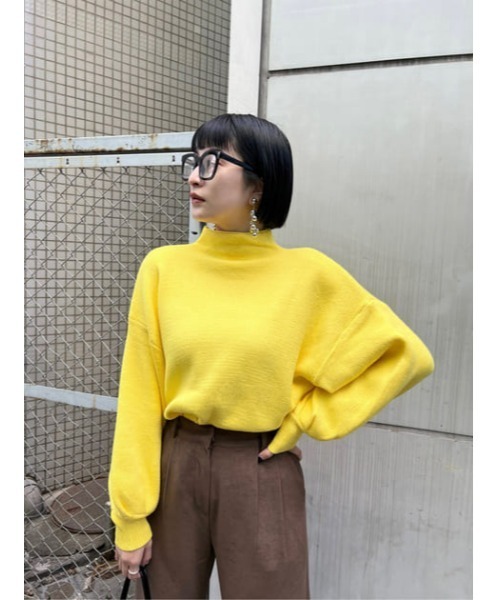 Narcissus(ナルシス)の「【Narcissus】バルーンニット(ニット/セーター・レディース・イエロー/ホワイト・FREE)」の7枚目の写真