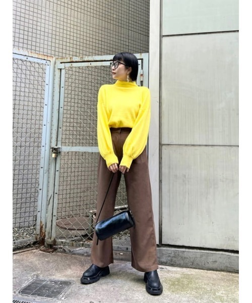 Narcissus(ナルシス)の「【Narcissus】バルーンニット(ニット/セーター・レディース・イエロー/ホワイト・FREE)」の8枚目の写真