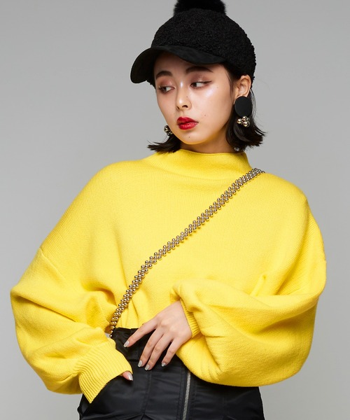 Narcissus(ナルシス)の「【Narcissus】バルーンニット(ニット/セーター・レディース・イエロー/ホワイト・FREE)」の22枚目の写真