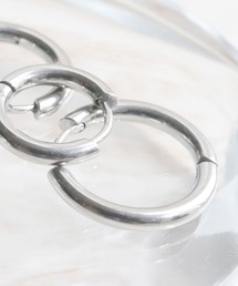 金属アレルギー対応 8size展開/ユニセックスステンレスフープピアス