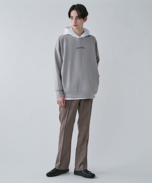 LUCY(ルーシー)の「LUCY/AIRFUNCTION ワンポイント刺繍プルパーカー(パーカー・メンズ・ブラック/ベージュ/ホワイト・MEDIUM/LARGE)」の8枚目の写真