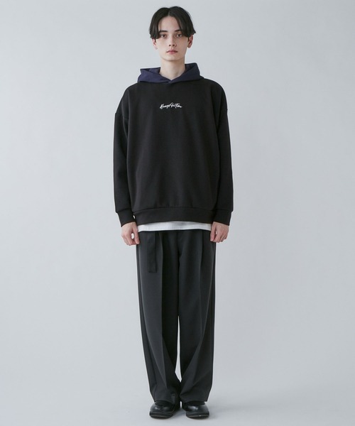 LUCY(ルーシー)の「LUCY/AIRFUNCTION ワンポイント刺繍プルパーカー(パーカー・メンズ・ブラック/ベージュ/ホワイト・MEDIUM/LARGE)」の13枚目の写真