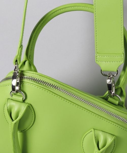 JEANASIS（ジーナシス）の「ピラミッドミニボストン/182853（ボストンバッグ・レディース・グリーン/ブラック/ホワイト・FREE）」の9枚目の写真