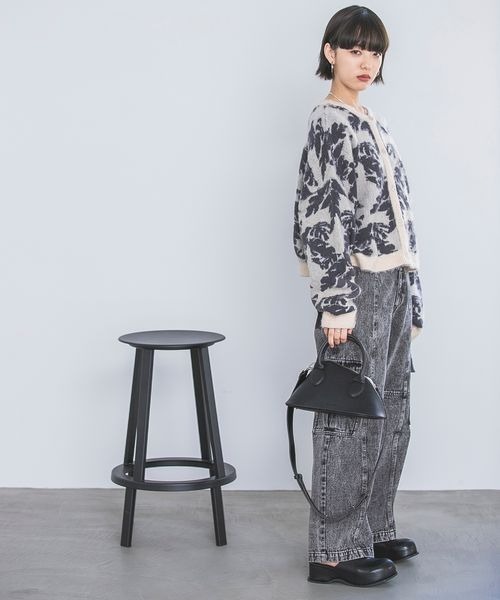 JEANASIS（ジーナシス）の「ピラミッドミニボストン/182853（ボストンバッグ・レディース・グリーン/ブラック/ホワイト・FREE）」の22枚目の写真