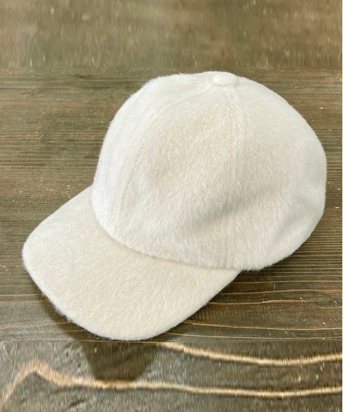 UP START(アップスタート)の「シャギーキャップ(キャップ・レディース・アイボリー/モカ・FREE)」の2枚目の写真